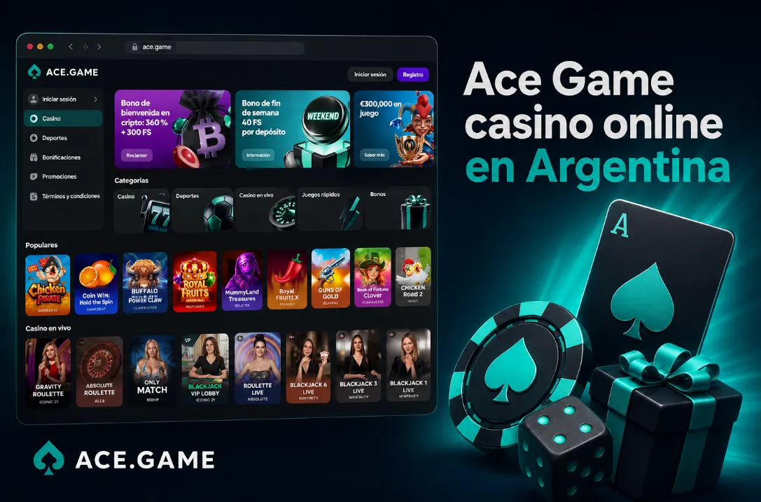 Ace Game Online Argentina con Casino en Vivo Bonos y Pagos Seguros